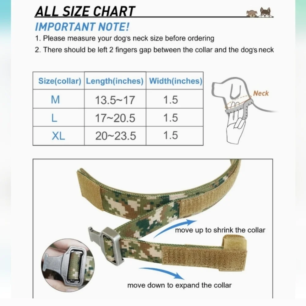 Tactical dog collar